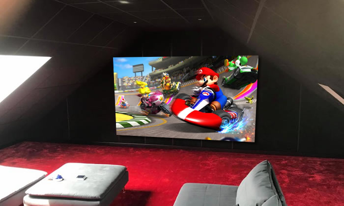 Salle de cinéma pour jeux vidéo au Luxembourg : transformez votre salon en un espace de jeu ultra performant avec Cinémotion